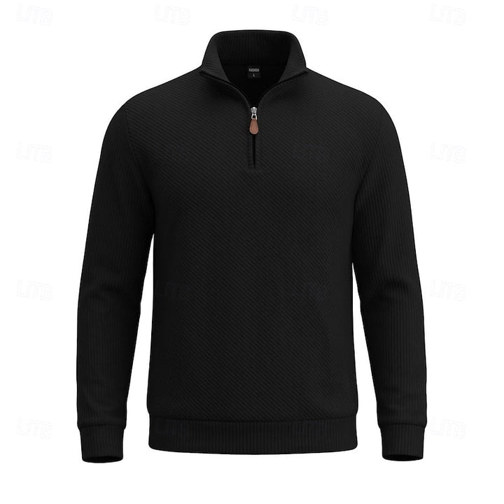 Quentin | Tekstureret Quarter-Zip Pullover