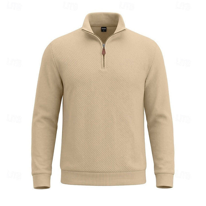 Quentin | Tekstureret Quarter-Zip Pullover
