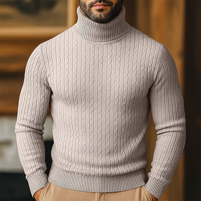 Rupert | Kabelstrik Turtleneck Sweater