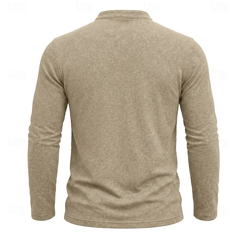 Weston | Klassisk Henley Langærmet Skjorte