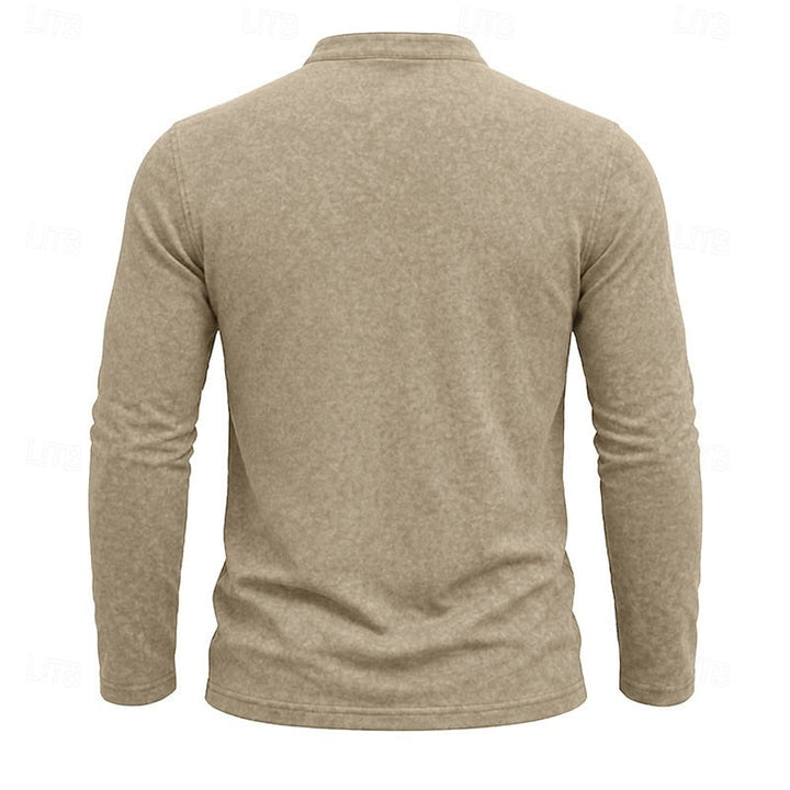 Weston | Klassisk Henley Langærmet Skjorte