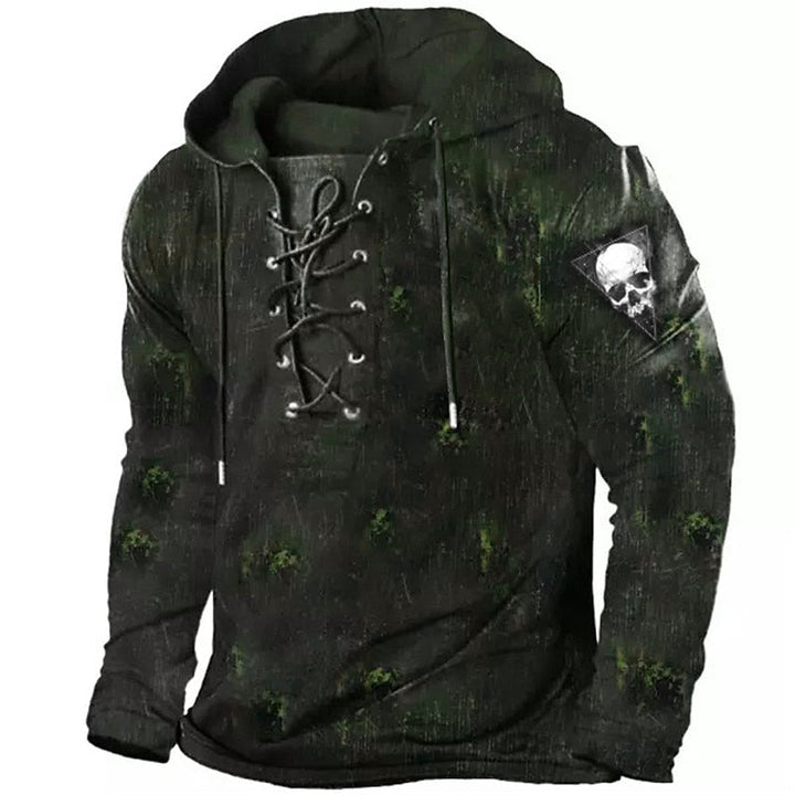 Cole | Halloween Snøre Skelet Hoodie