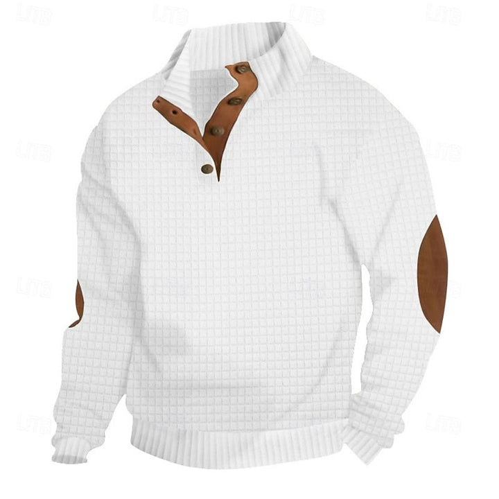 Garrett | Tekstureret Stående Krave Pullover