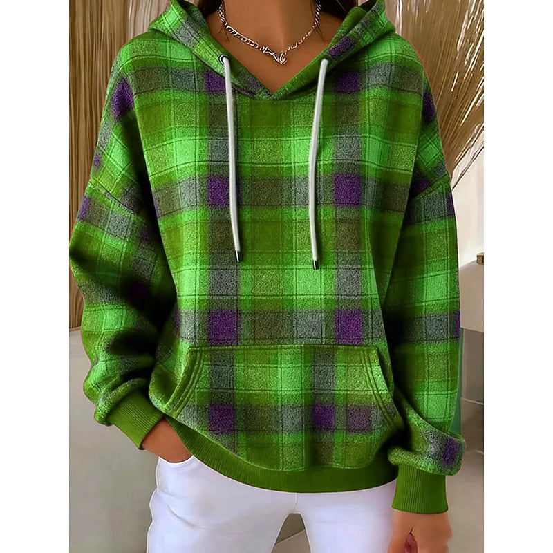 Sadie | Cozy Checked Hoodie