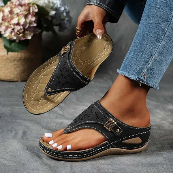 Mila | Premium Komfortabel T-Strop Sandal