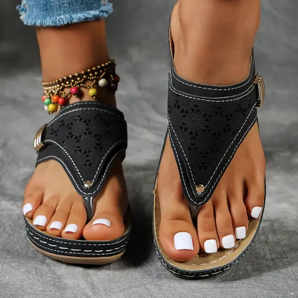Mila | Premium Komfortabel T-Strop Sandal
