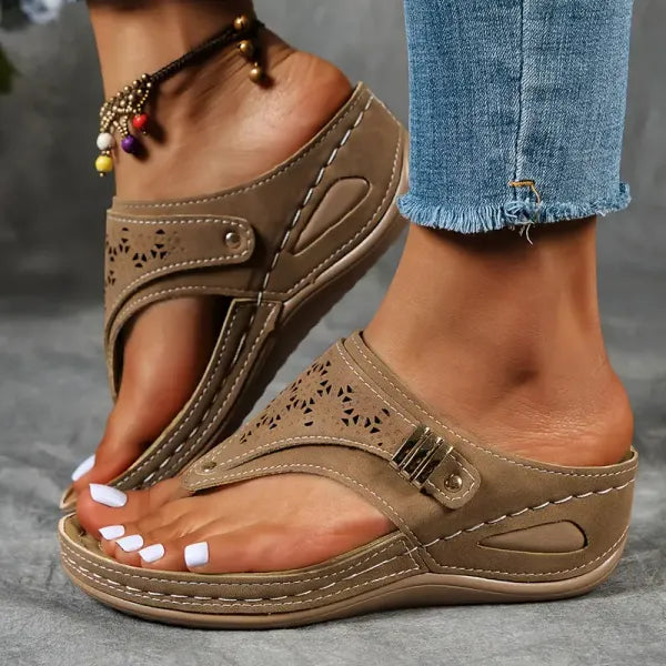 Mila | Premium Komfortabel T-Strop Sandal