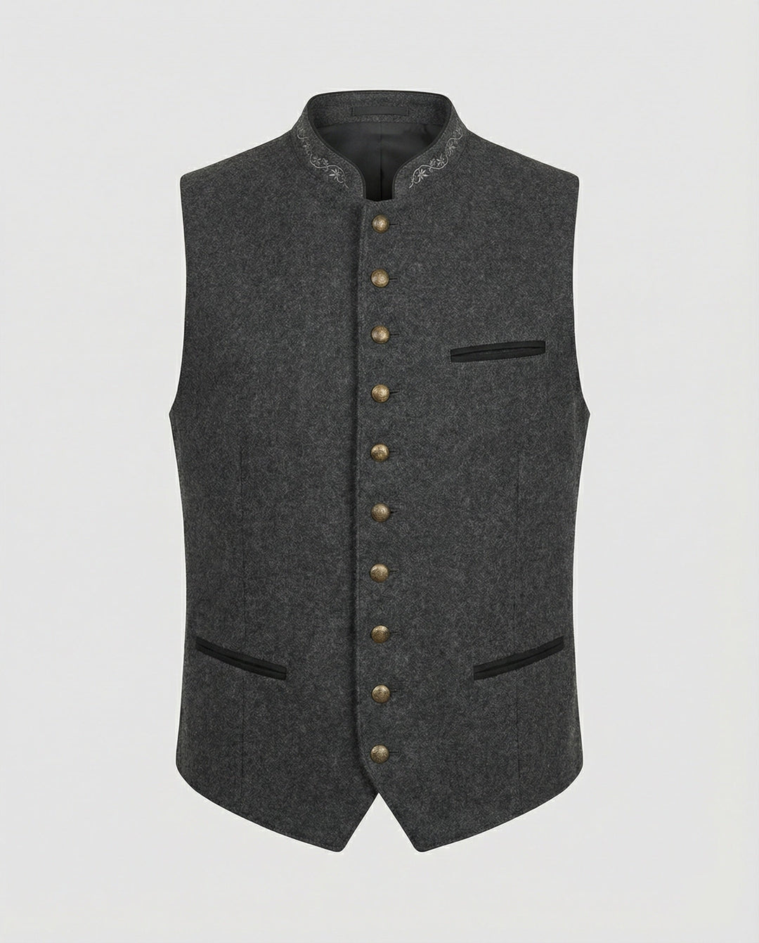 Frederik | Traditionel Stående Krave Vest