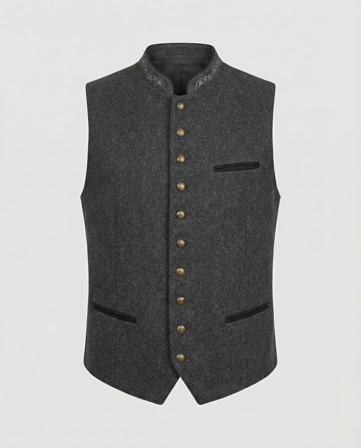 Frederik | Traditionel Stående Krave Vest