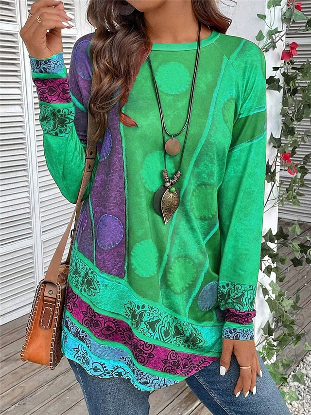 Rosalind | Vintage Kunstnerisk Top