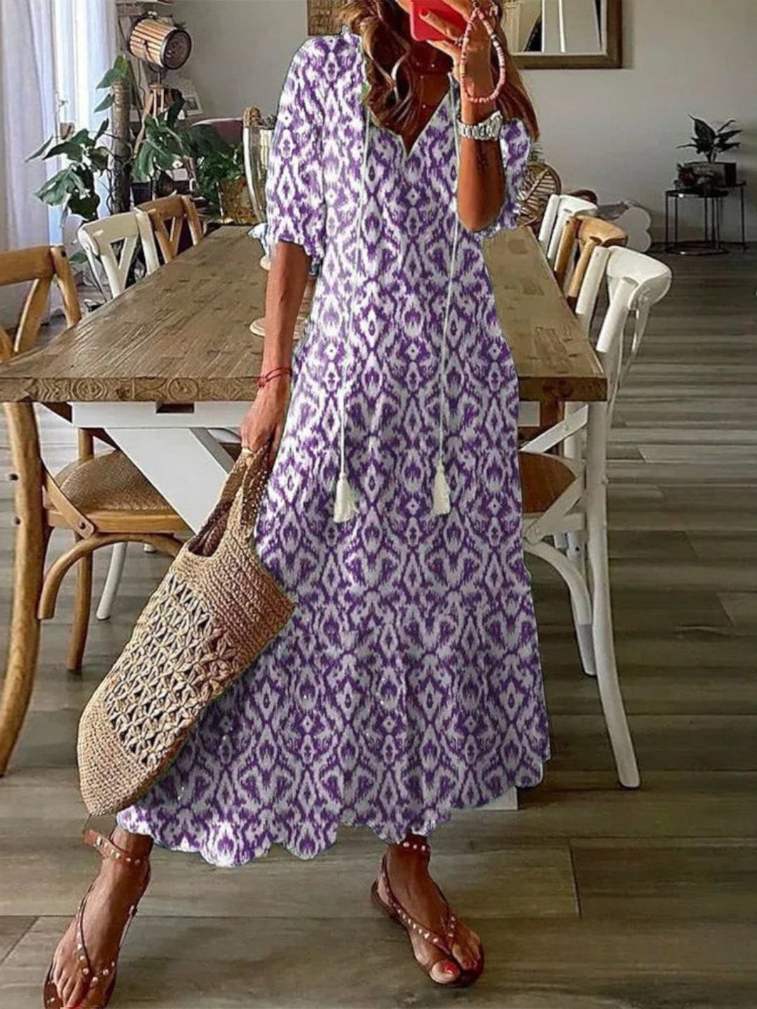Avery | Boho V-Hals Sommerkjole