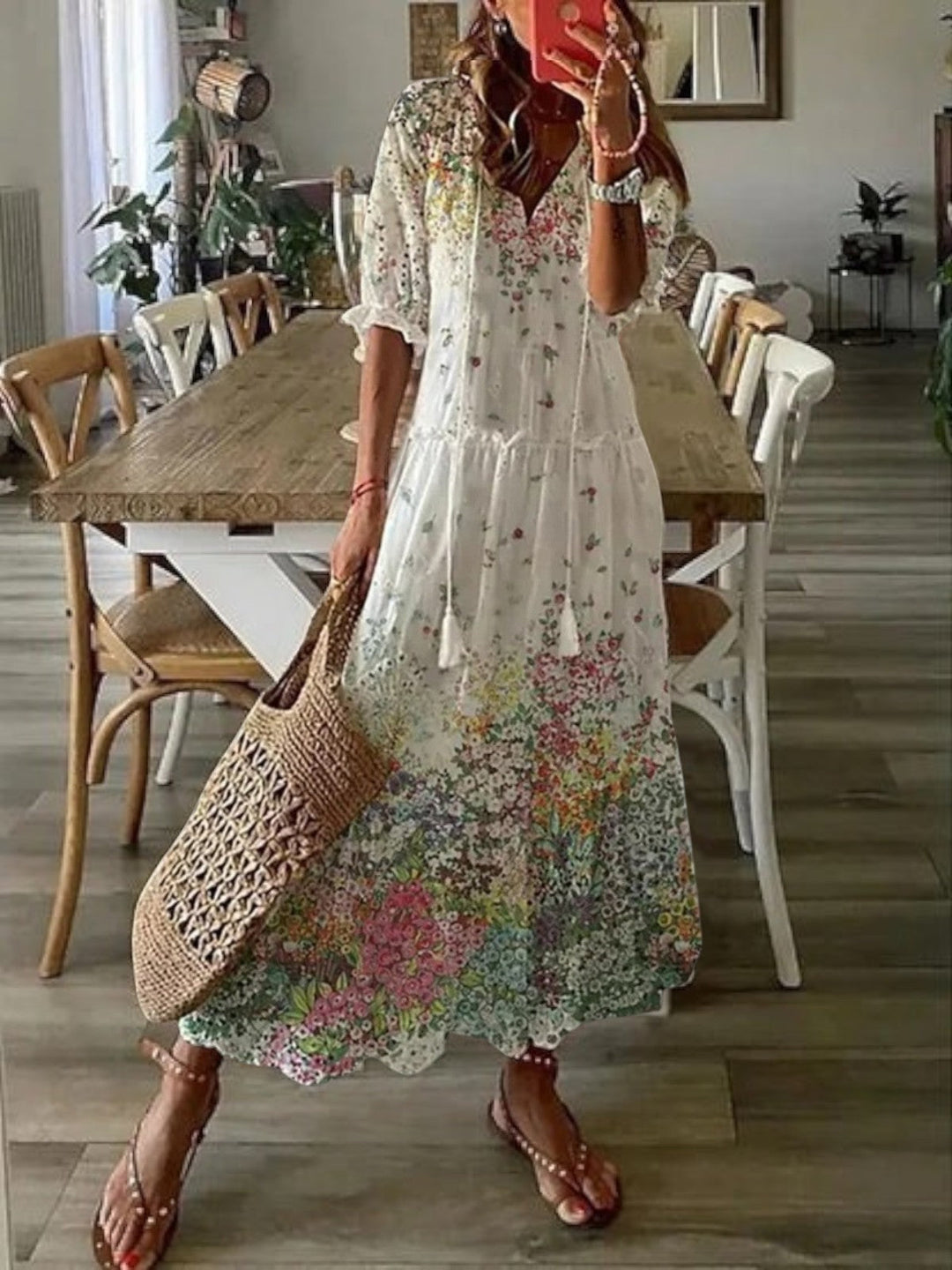 Avery | Boho V-Hals Sommerkjole