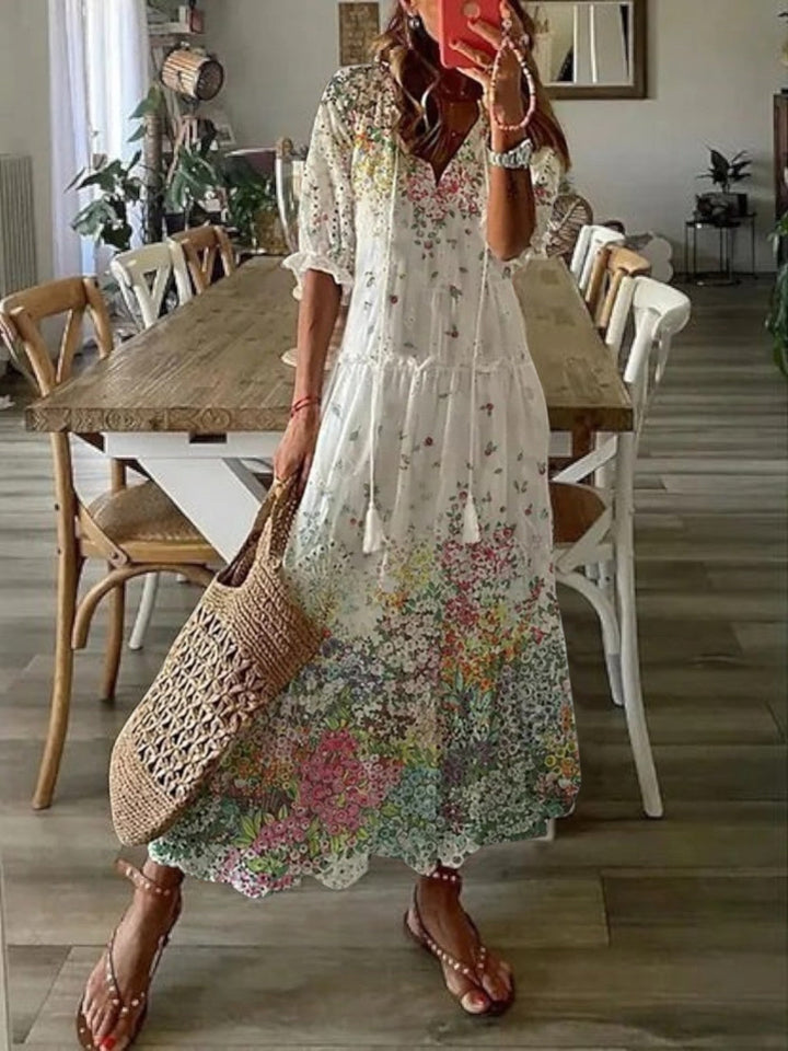 Avery | Boho V-Hals Sommerkjole