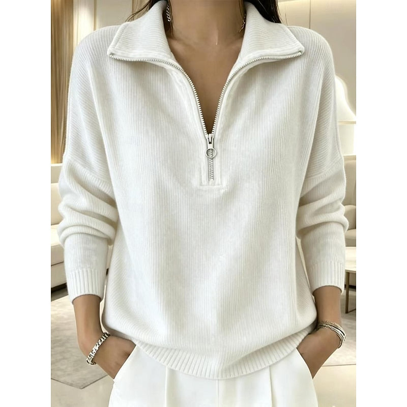 Georgina | Quarter-Zip Collared Pullover