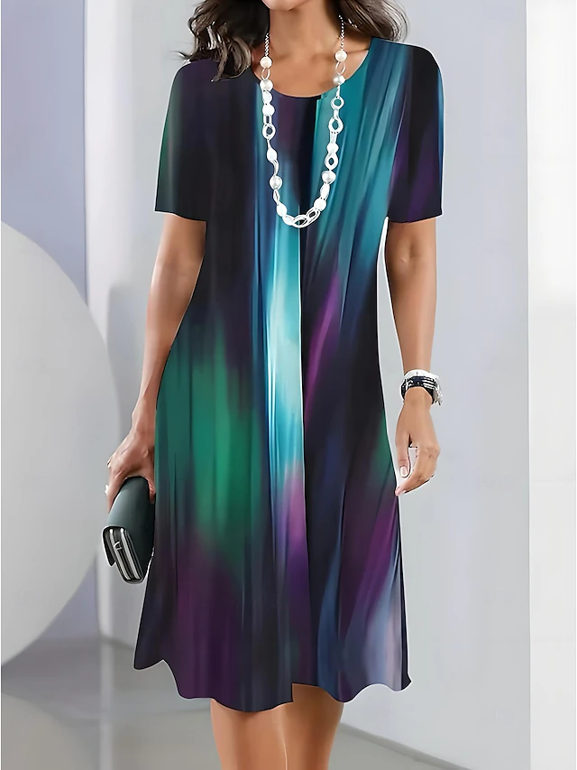 Tessa | Elegant Flydende Midi Kjole