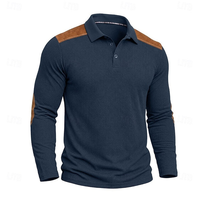 Bennett | Tekstureret Farveblok Polo T-shirt