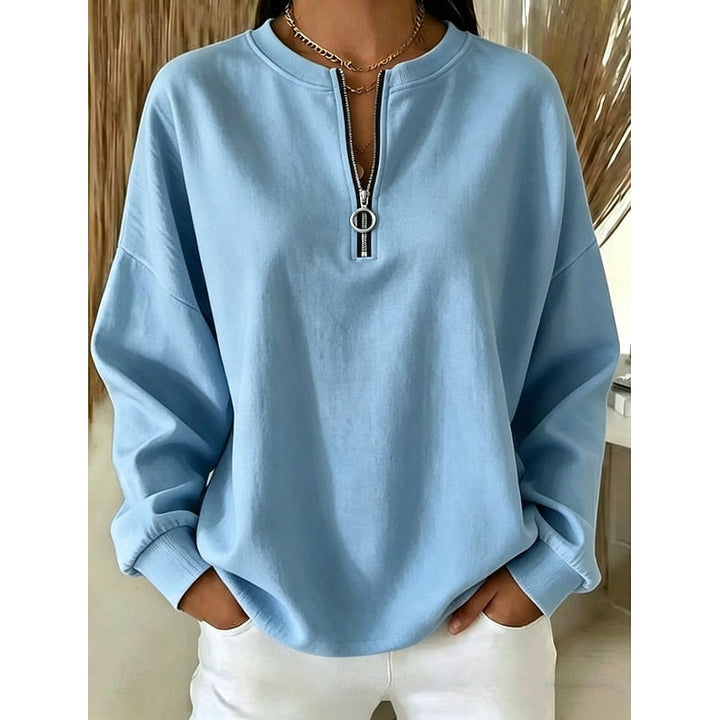 Adeline | Quarter-Zip Højhalset Sweatshirt