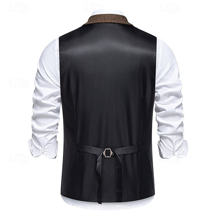 Bennett | Dobbeltradet Herringbone Vest