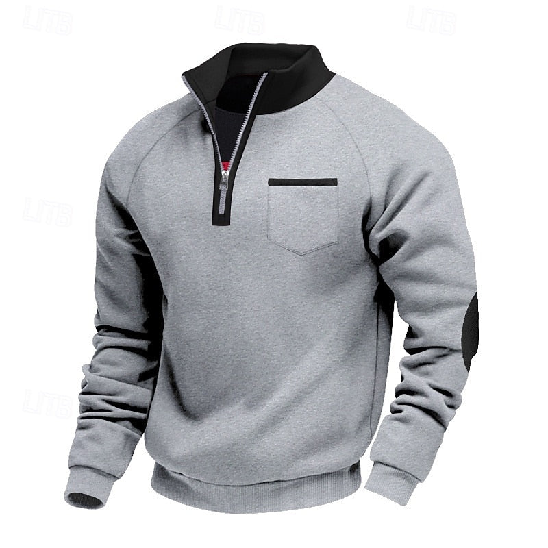 Keith | Quarter-Zip Farveblok Pullover