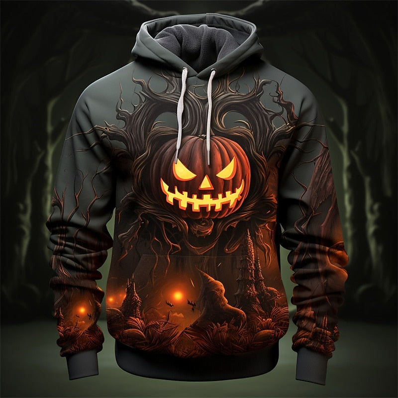 Holden | Halloween Græskar Grafik Hoodie