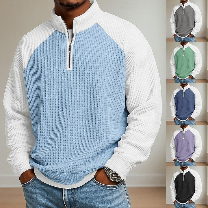 Lincoln | Tekstureret Quarter-Zip Pullover