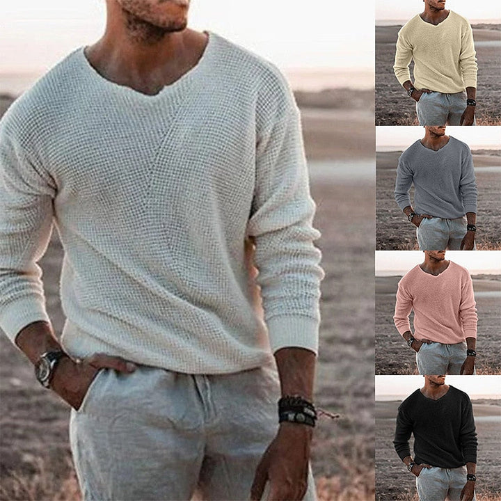 Sullivan | Tekstureret V-Hals Sweater