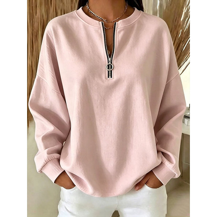 Adeline | Quarter-Zip Højhalset Sweatshirt