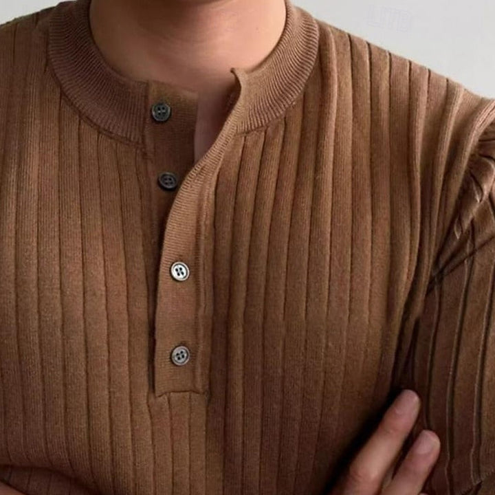 Theo | Ribbede Henley Sweater
