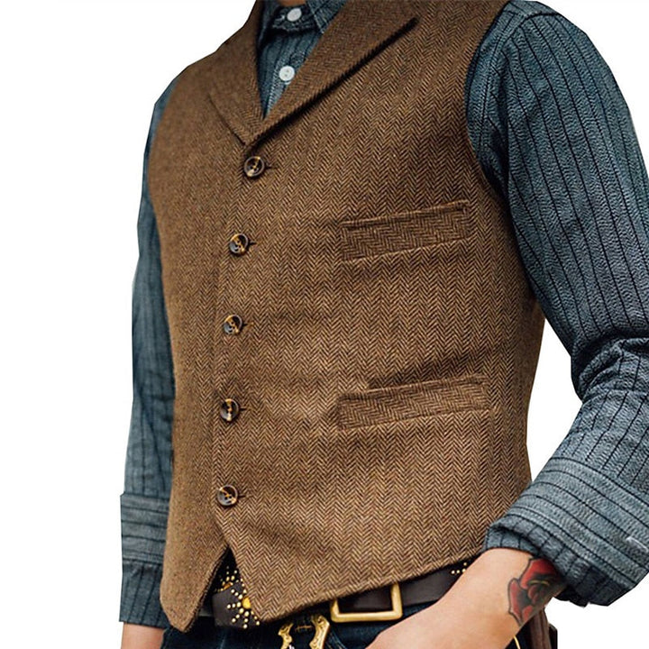 Gerard | Herringbone Skræddersyet Vest