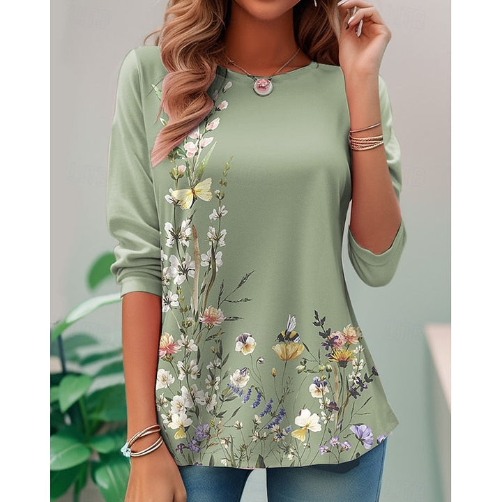 Miriam | Blomstret Langærmet Top