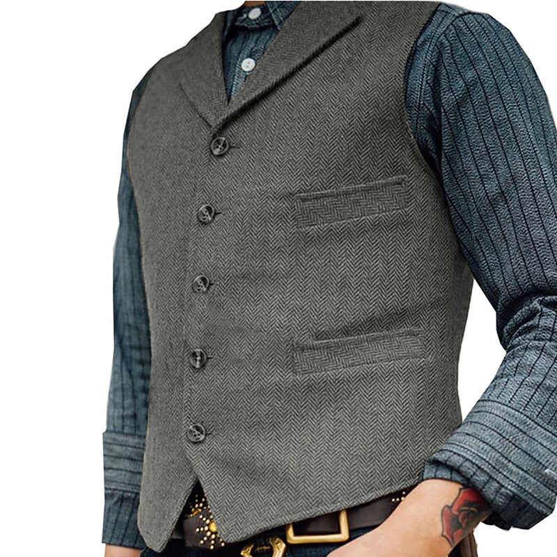 Gerard | Herringbone Skræddersyet Vest