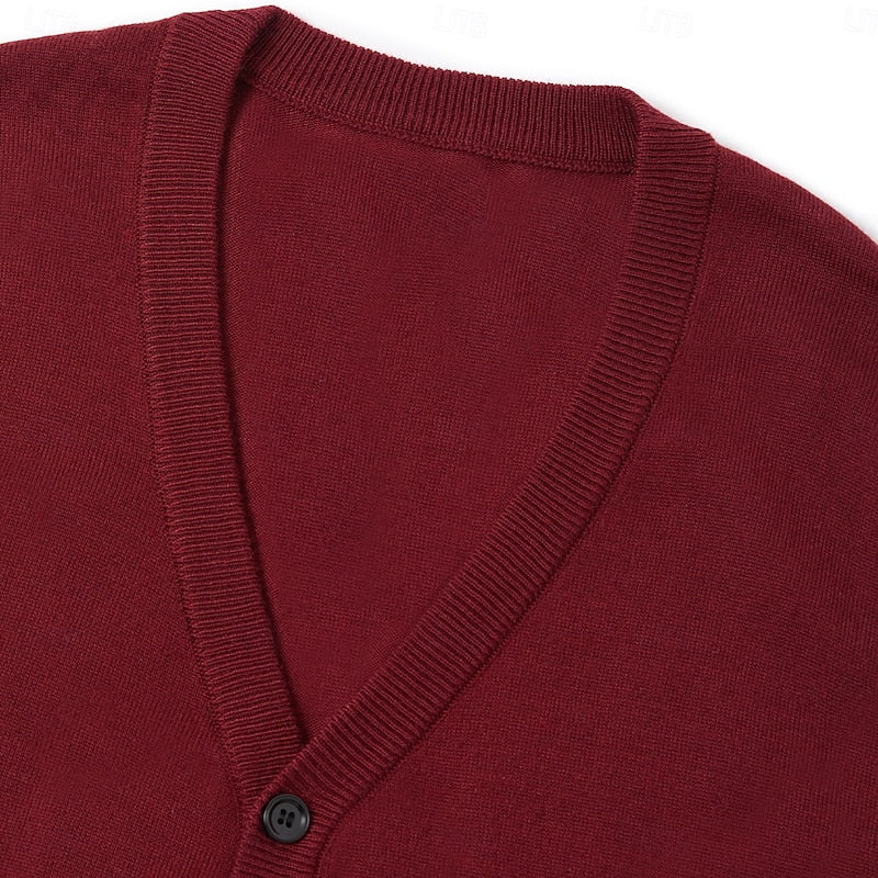 Leonard | Knappet V-Hals Sweater Vest