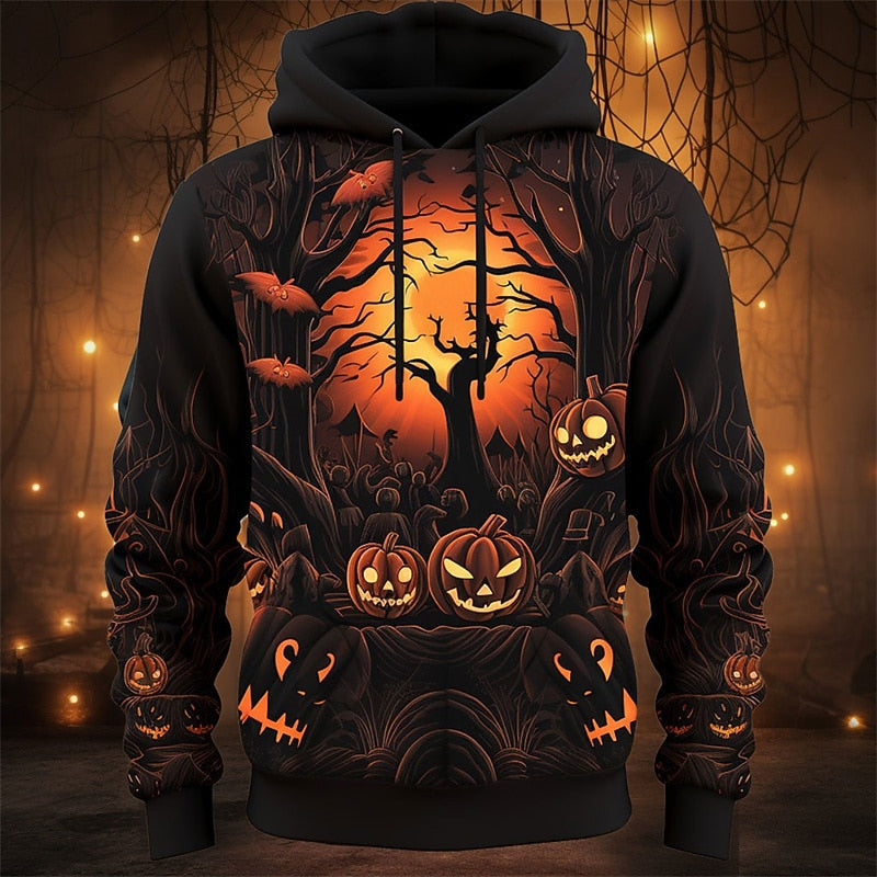 Holden | Halloween Græskar Grafik Hoodie