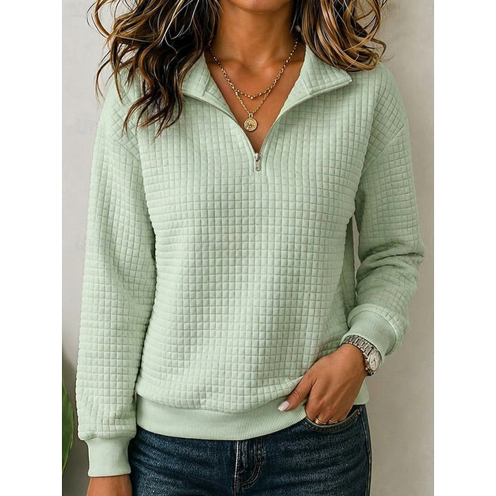 Annette | Tekstureret Quarter-Zip Pullover