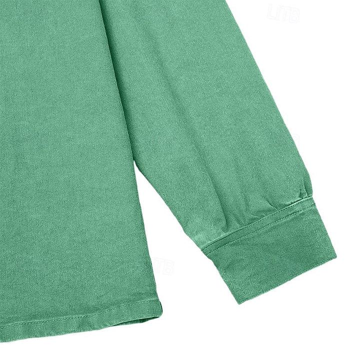 Gabriel | Vasket Langærmet Polo Shirt