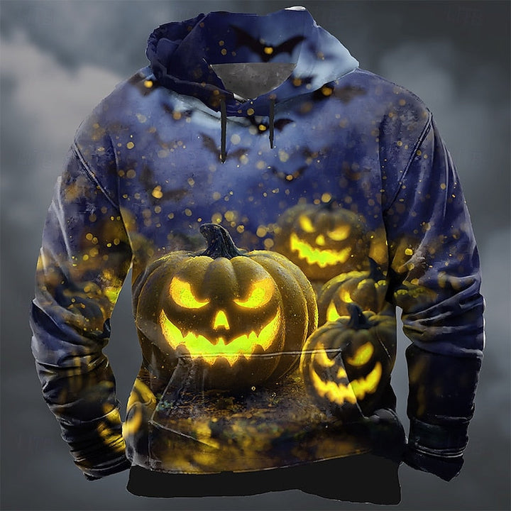 Barnaby | Halloween Græskar Print Hoodie