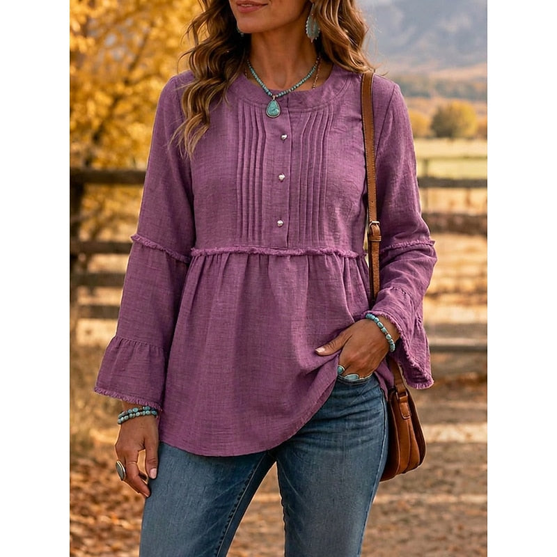 Rosalyn | Pyntet Peplum Bluse