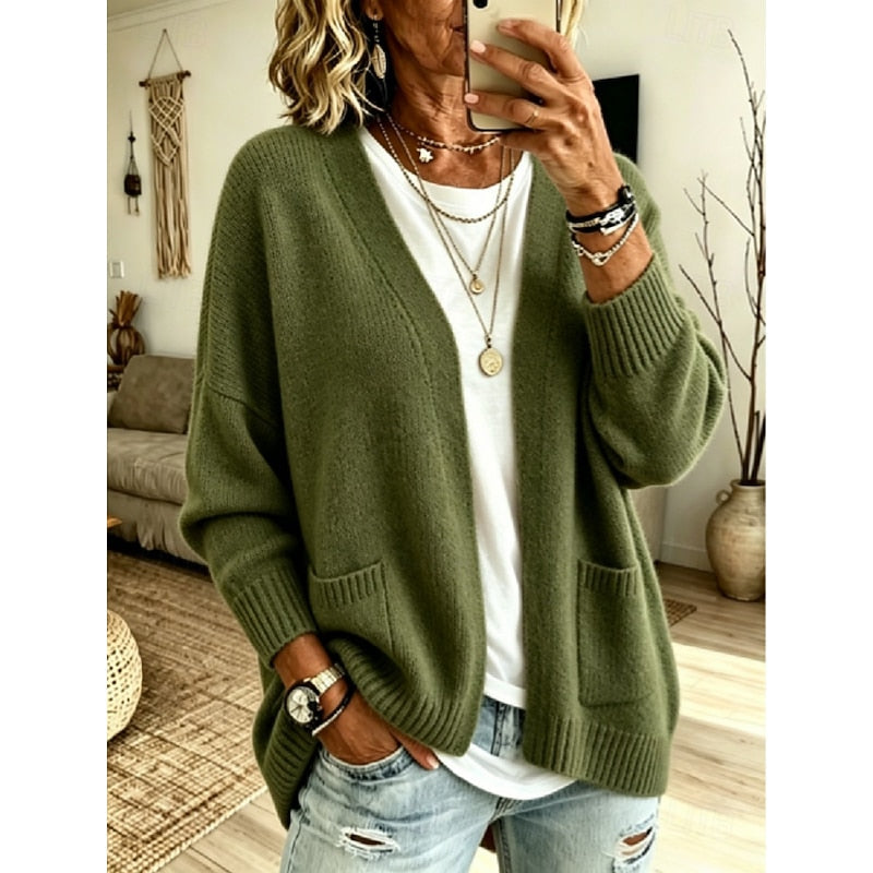 Iris | Afslappet Åben-Front Cardigan
