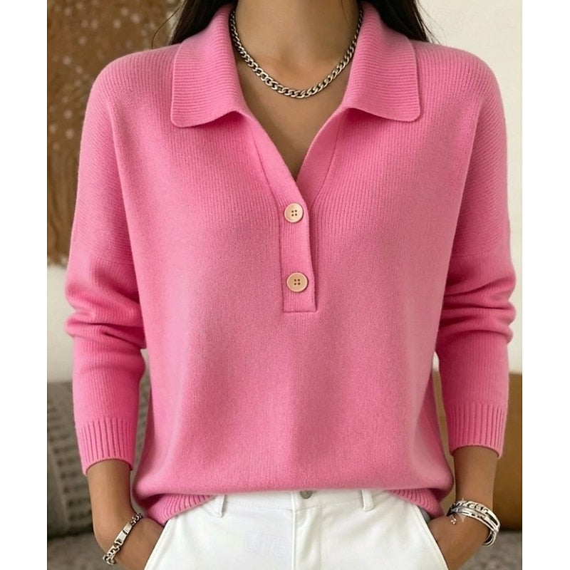 Eliza | Raffineret Kraveknap Pullover
