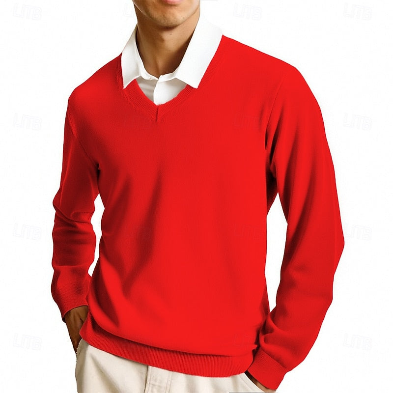 Clayton | Klassisk V-Hals Sweater