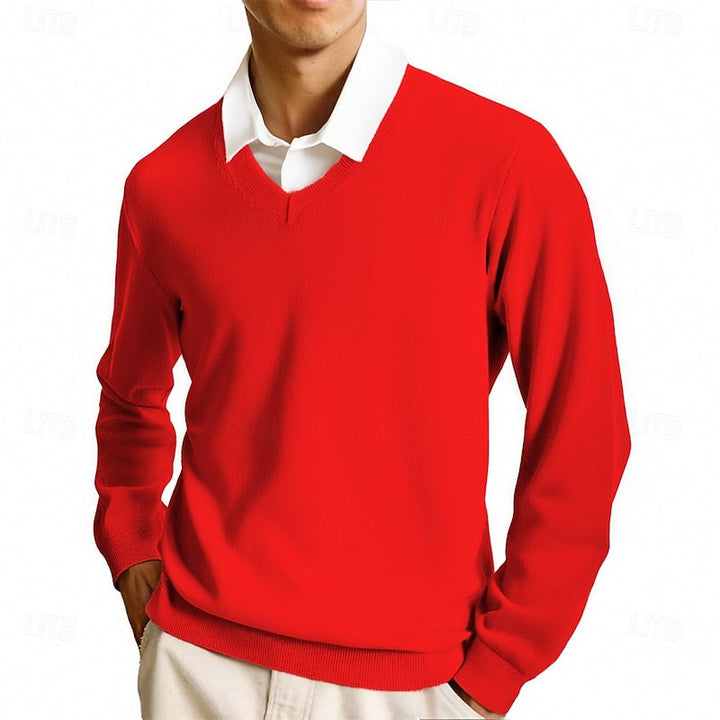 Clayton | Klassisk V-Hals Sweater