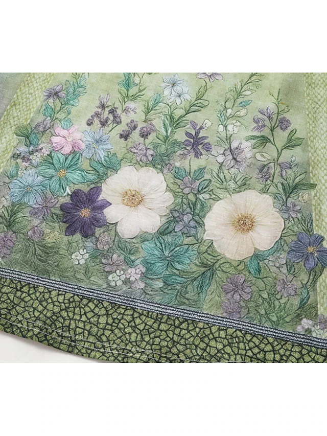 Sienna | Vintage Floral V-Hals Bluse