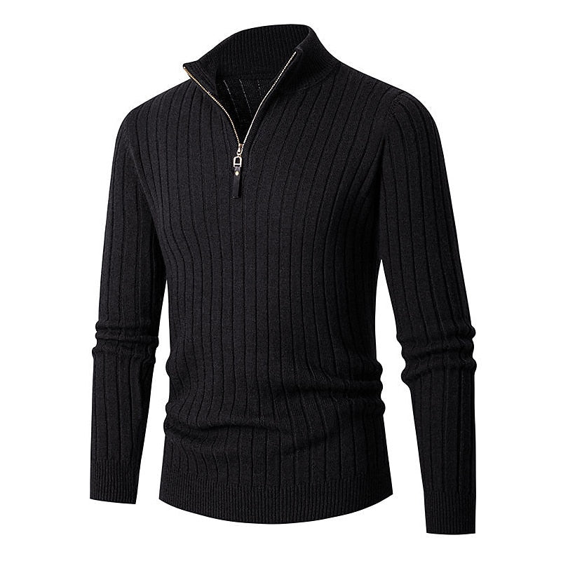 Gavin | Ribbet Quarter-Zip Sweater
