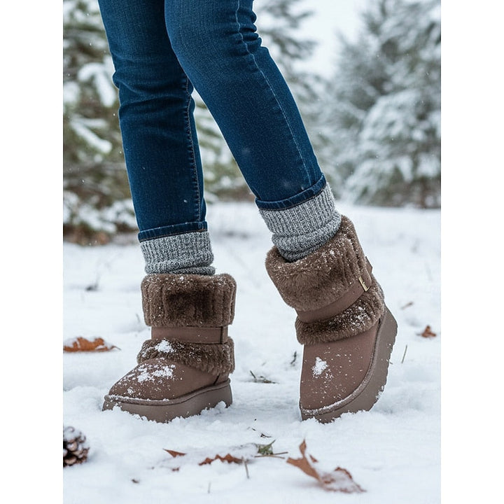 Cecily | Cozy Fur-Trimmed Snow Boots