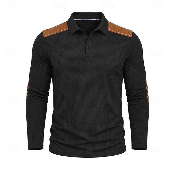 Bennett | Tekstureret Farveblok Polo T-shirt