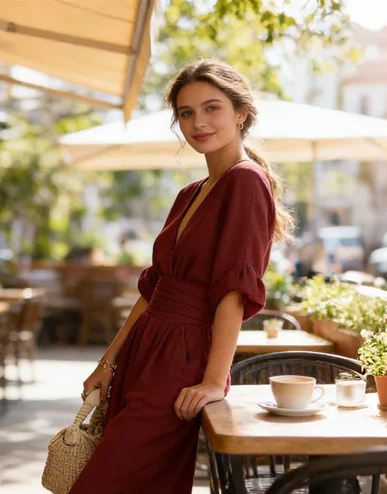 Genevieve | Elegant Bredbenet Jumpsuit
