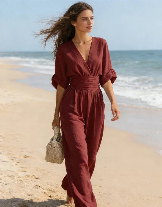 Genevieve | Elegant Bredbenet Jumpsuit
