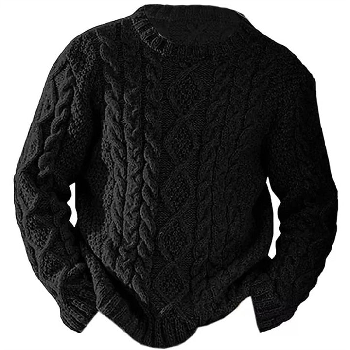 Ellis | Kabelstrikket Crew Neck Sweater