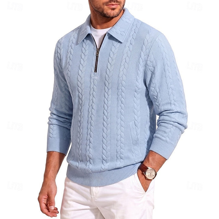 Chase | Tekstureret Quarter-Zip Sweater