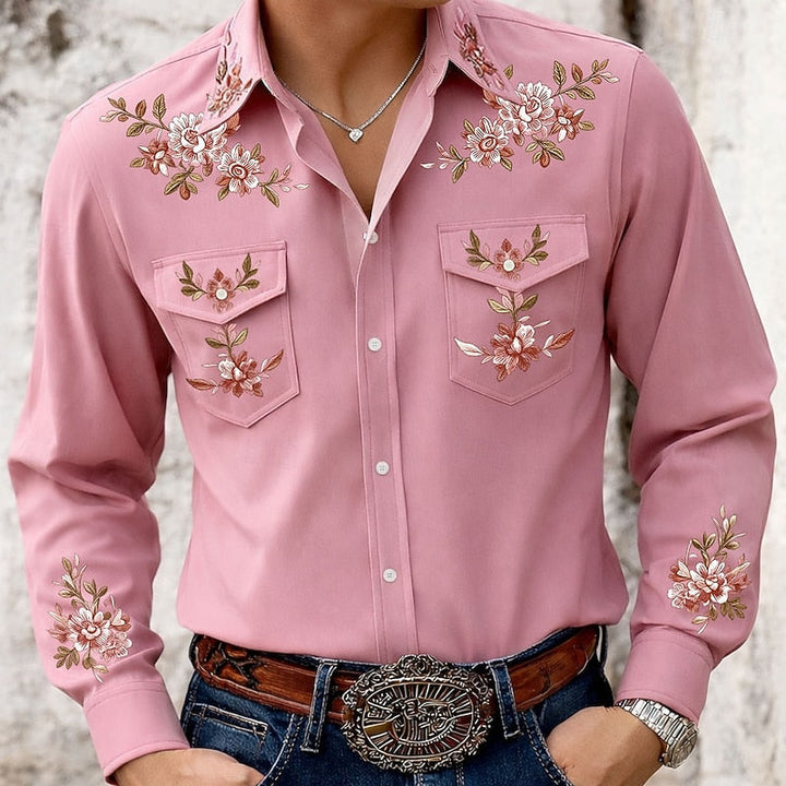 Austin | Broderet Western Skjorte